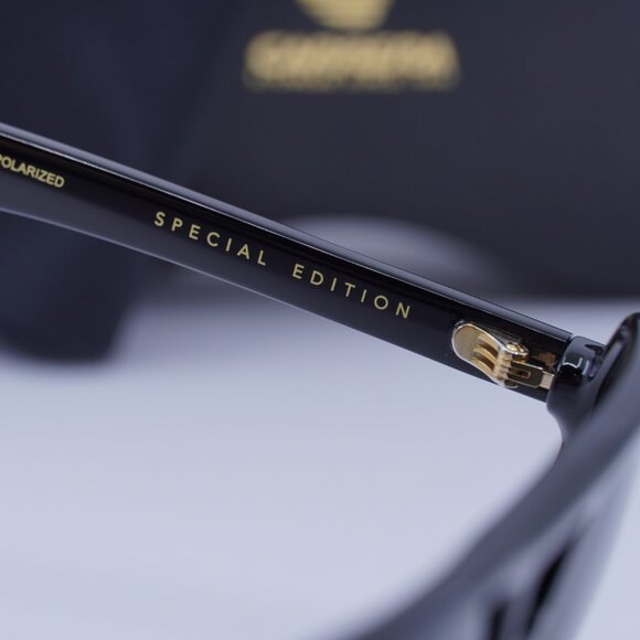 Carrera 302/S/N 02M2 M9 Aviator Sunglasses - Black/Grey Polarized - Picture 6 of 10